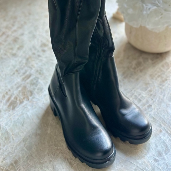 Steve Madden Aberdeen Black Knee-High Women's Boots size 6 - Brand new/unworn - Picture 3 of 4